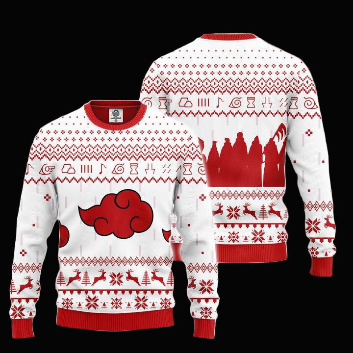 Akatsuki Clan Naruto Anime Unisex Wool Sweater Christmas Gift ? Usalast