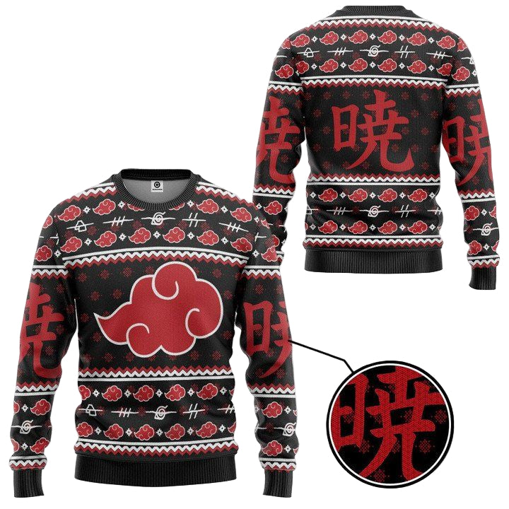 Akatsuki Naruto Christmas Sweater ? Usalast