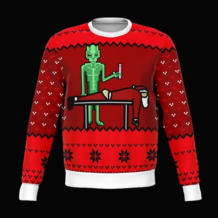 Alien And Santa Dildo Funny Meme 2022 Design 3d Ugly Christmas Sweater ? Usalast
