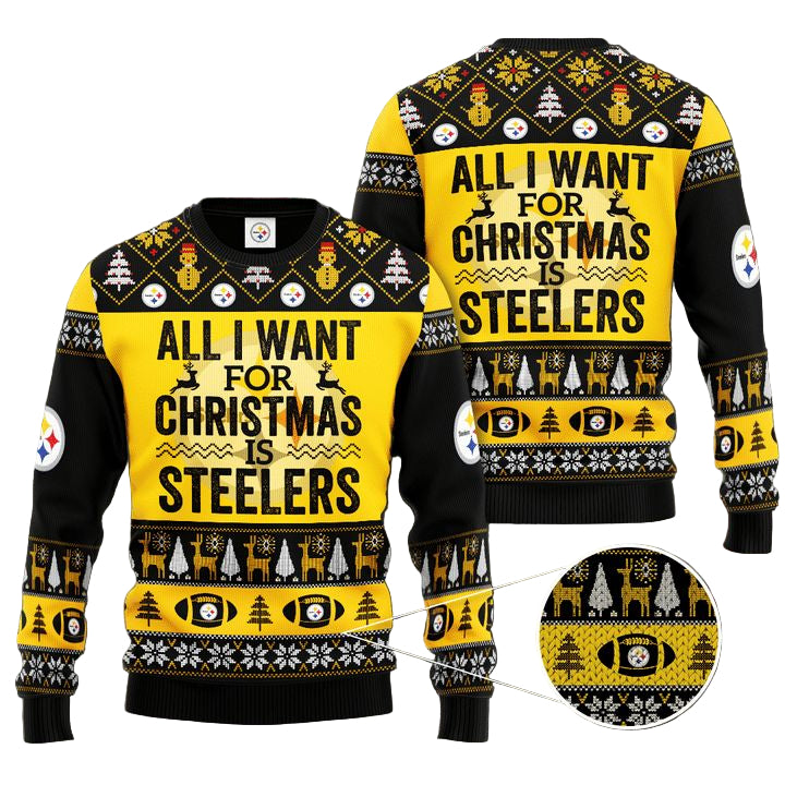 All I Want For Christmas Is Steelers Custom Sweater ? Usalast
