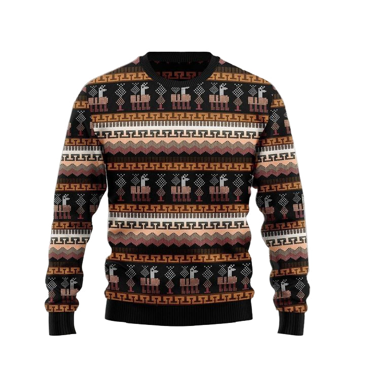 Alpaca Pattern Vacation Active Fibre 3d Ugly Christmas Sweater ? Usalast