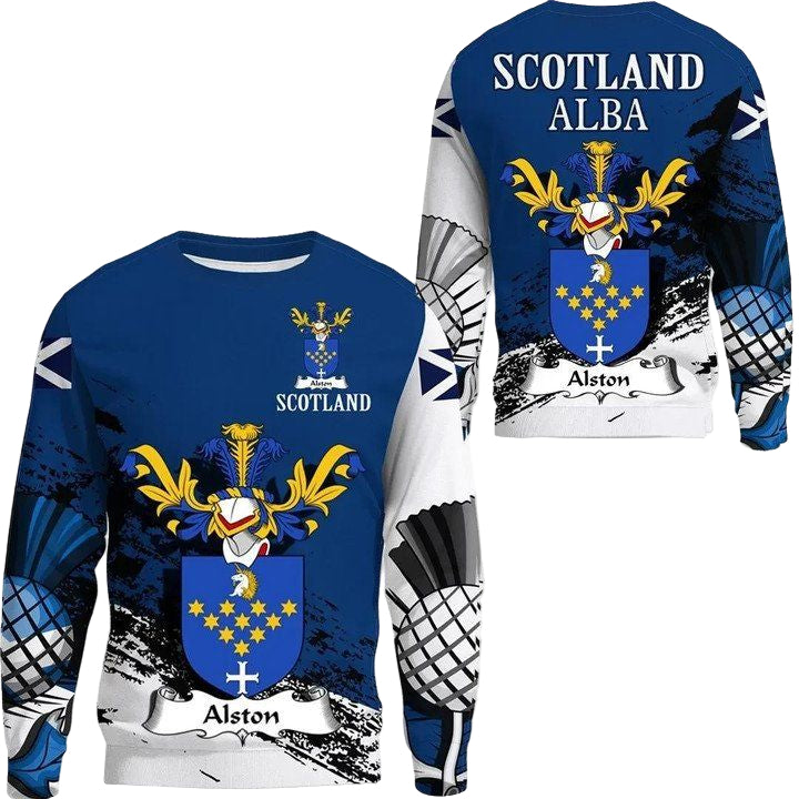 Alston Scottish Family Crest Scotland Special Sweater A7 ? Usalast