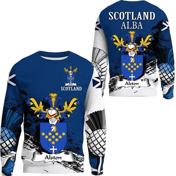 Alston Scottish Family Crest Scotland Special Sweater A7 ? Usalast