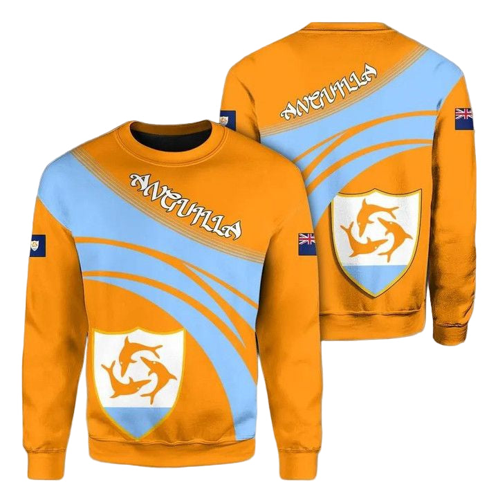 Anguilla Coat Of Arms Sweater Cricket Style J5W ? Usalast