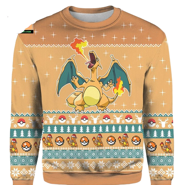 Anime Cartoon Charizard Christmas 3D Sweater ? Usalast