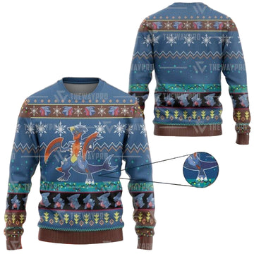 Anime Pokemon Garchomp Christmas Sweater ? Usalast