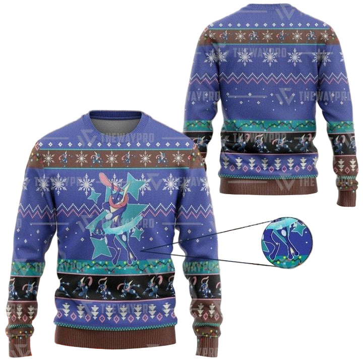 Anime Pokemon Greninja Christmas Sweater ? Usalast