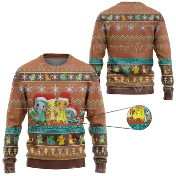 Anime Pokemon Merry Christmas Christmas Sweater ? Usalast