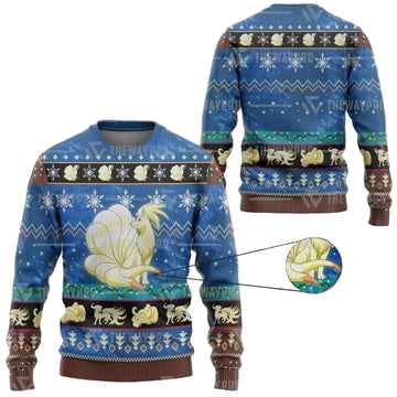 Anime Pokemon Ninetales Christmas Sweater ? Usalast