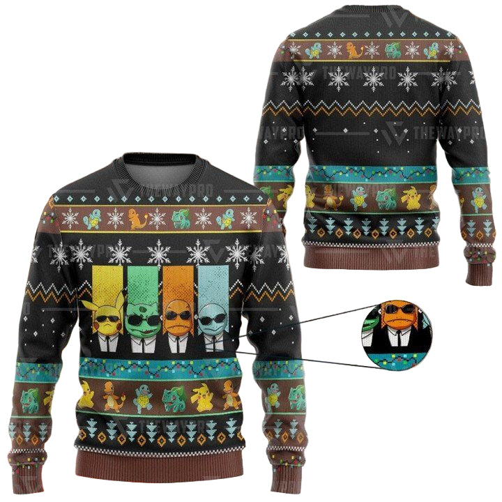 Anime Pokemon Reservoir Mons Christmas Sweater ? Usalast