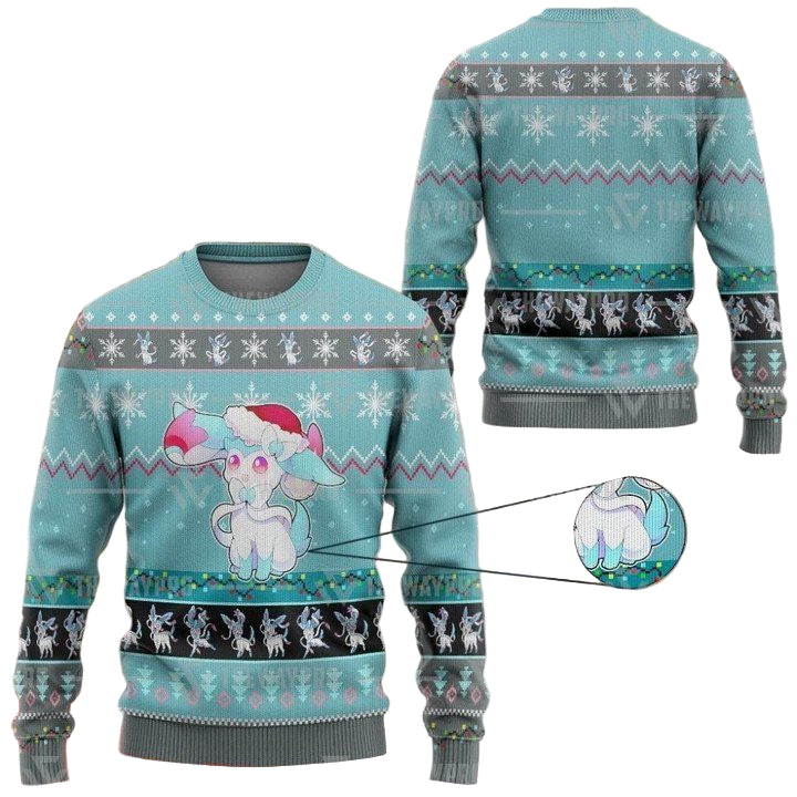 Anime Pokemon Sylveon Christmas Sweater ? Usalast