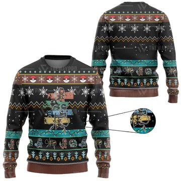 Anime Pokemon Teenage Mutant Ninja Turtles Christmas Sweater ? Usalast