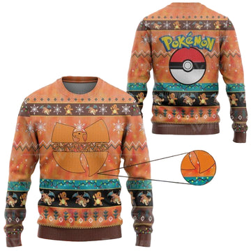Anime Pokemon Wutang Charizard Christmas Sweater ? Usalast