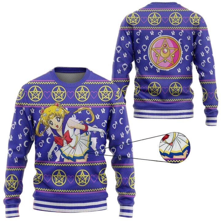 Anime Sailor Moon Christmas Sweater ? Usalast