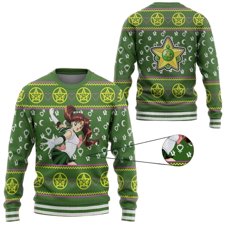 Anime Sailor Moon Jupiter Christmas Sweater ? Usalast