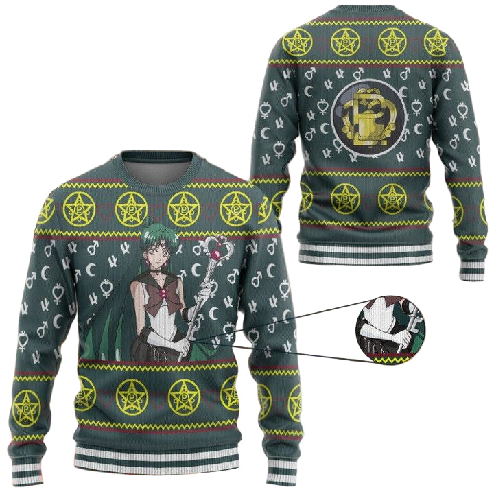 Anime Sailor Moon Pluto Christmas Sweater ? Usalast