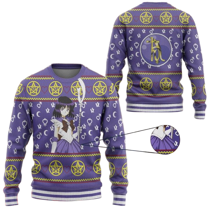 Anime Sailor Moon Saturn Christmas Sweater ? Usalast