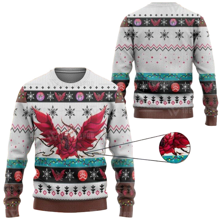 Anime Yu Gi Oh Black Rose Dragon Christmas Sweater ? Usalast