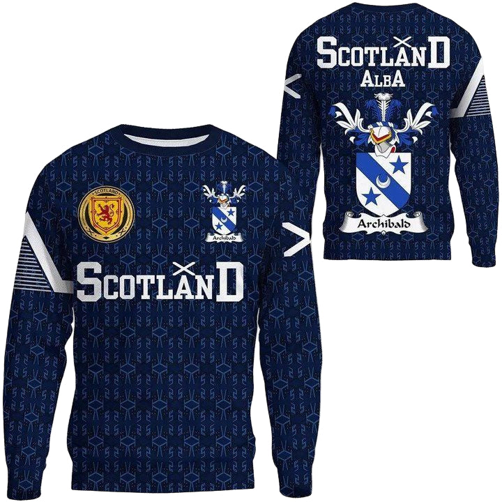 Archibald Family Crest Sweater Scottish Home ? 1991 Style A7 ? Usalast