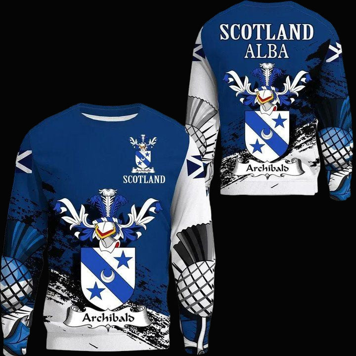 Archibald Scottish Family Crest Scotland Special Sweater A7 ? Usalast