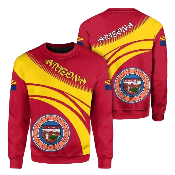 Arizona Coat Of Arms Sweater Cricket Style J5W ? Usalast