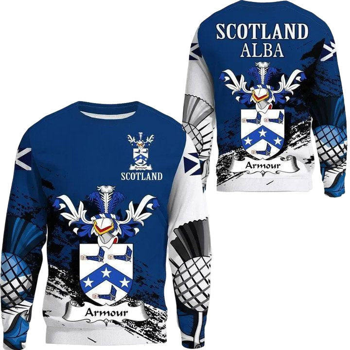 Armour Scottish Family Crest Scotland Special Sweater A7 ? Usalast