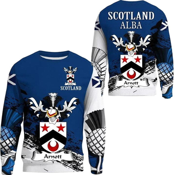 Arnott Scottish Family Crest Scotland Special Sweater A7 ? Usalast