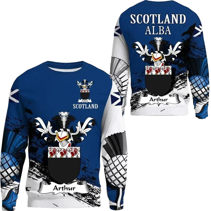 Arthur Scottish Family Crest Scotland Special Sweater A7 ? Usalast