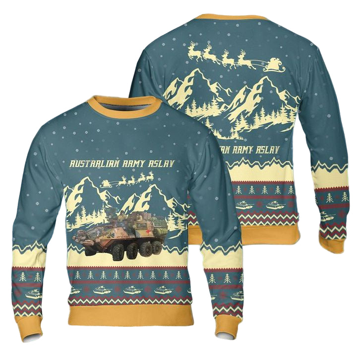 ASLAV Australian Army Christmas Sweater 3D ? Usalast