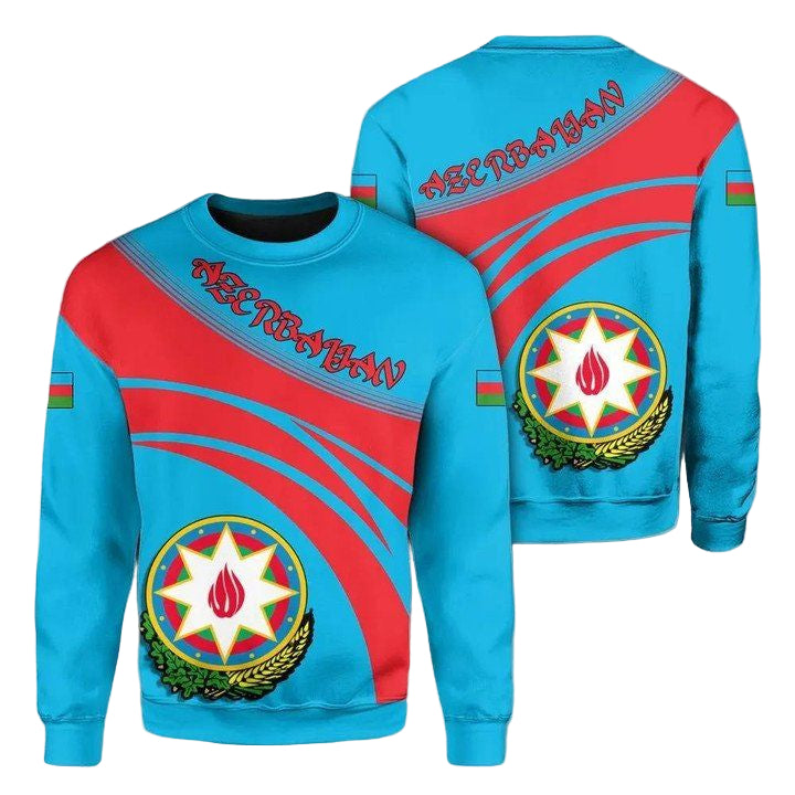 Azerbaijan Coat Of Arms Sweater Cricket Style J5W ? Usalast