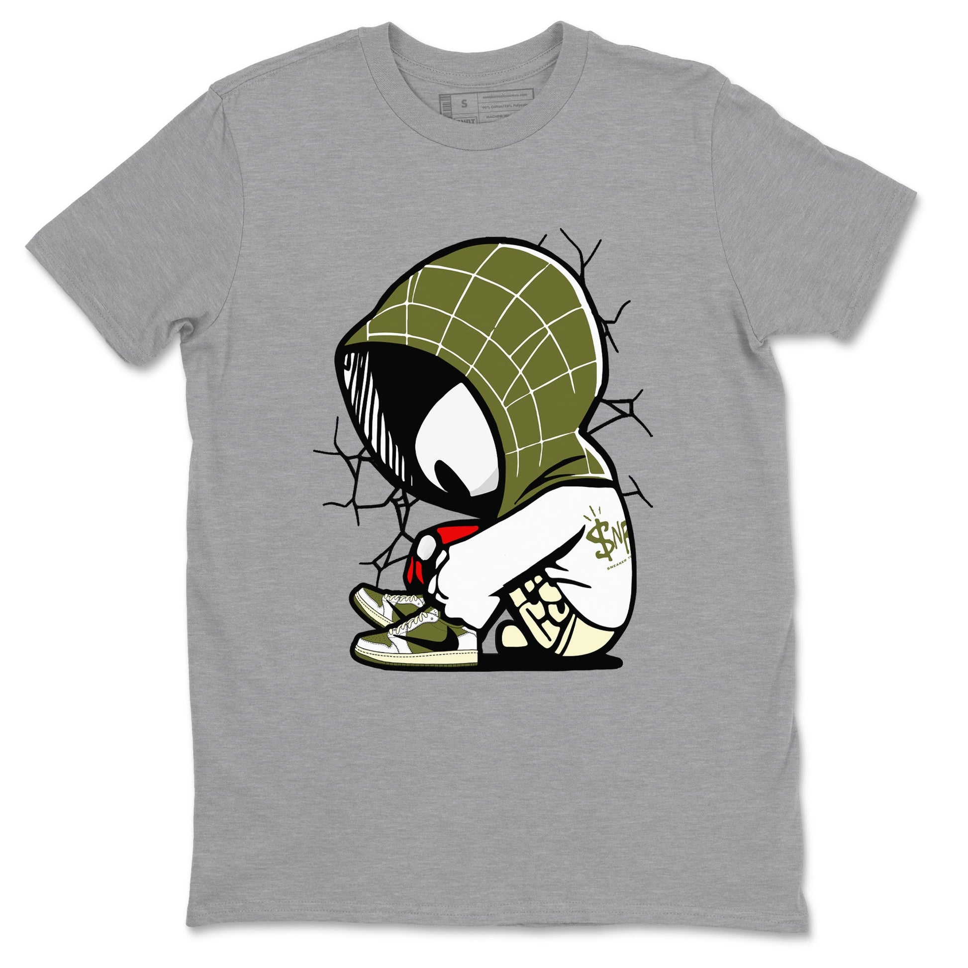 Baby Spider Sneaker Tees - Air Jordan 1 Travis Scott Medium Olive