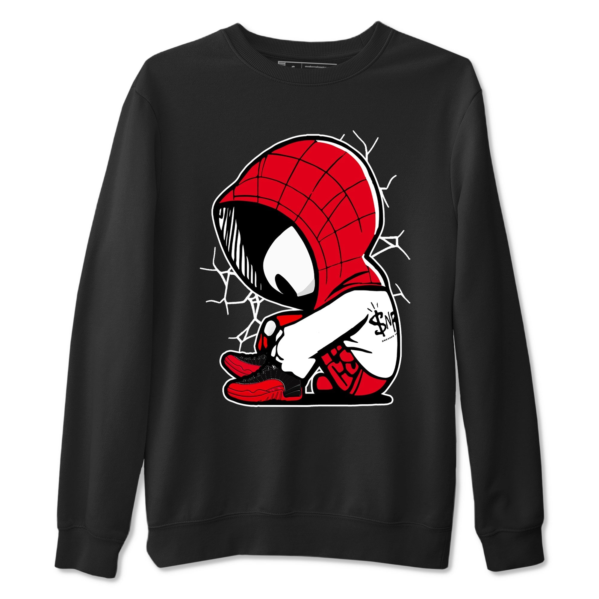 Baby Spider Sneaker Tees - Air Jordan 12 Flu Game