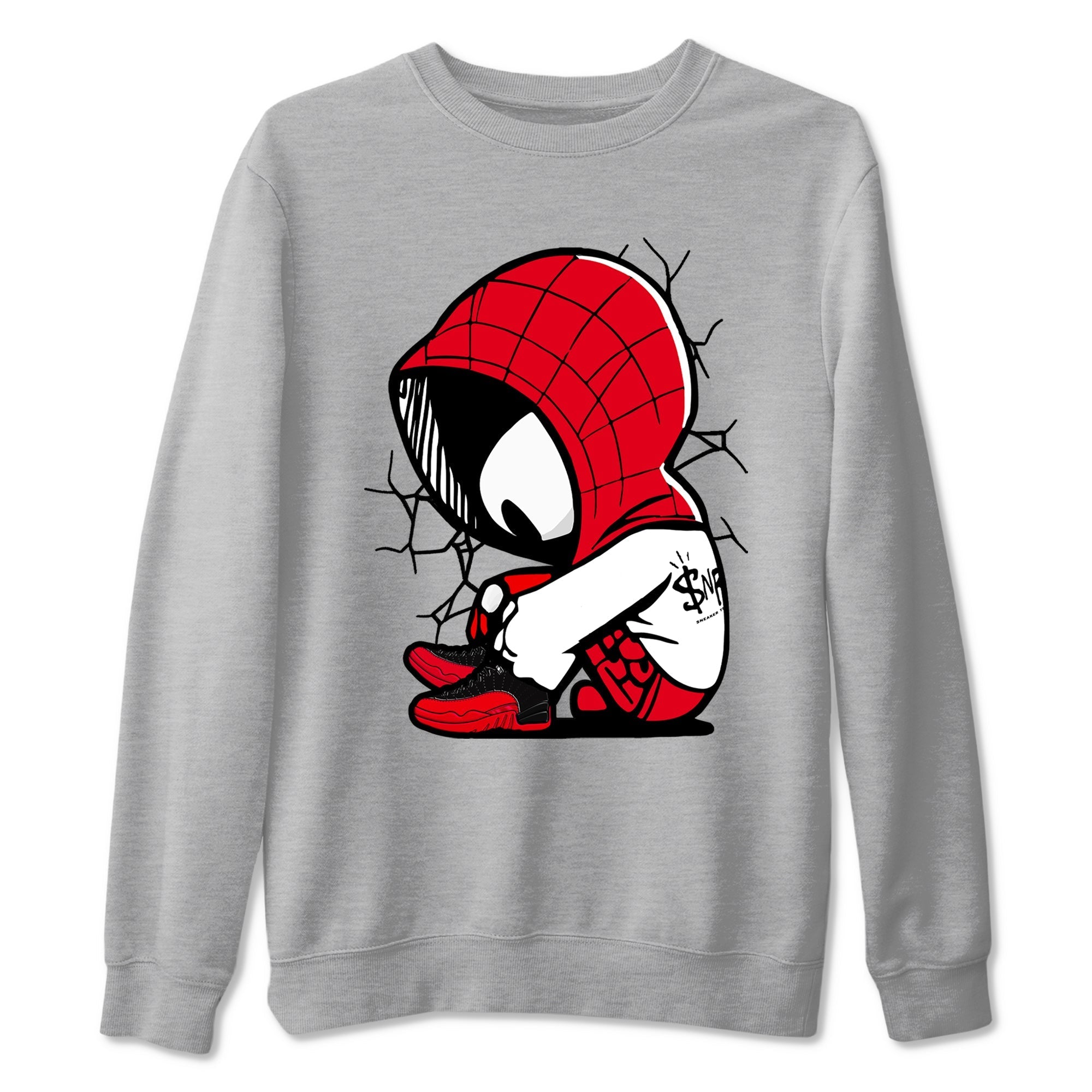 Baby Spider Sneaker Tees - Air Jordan 12 Flu Game