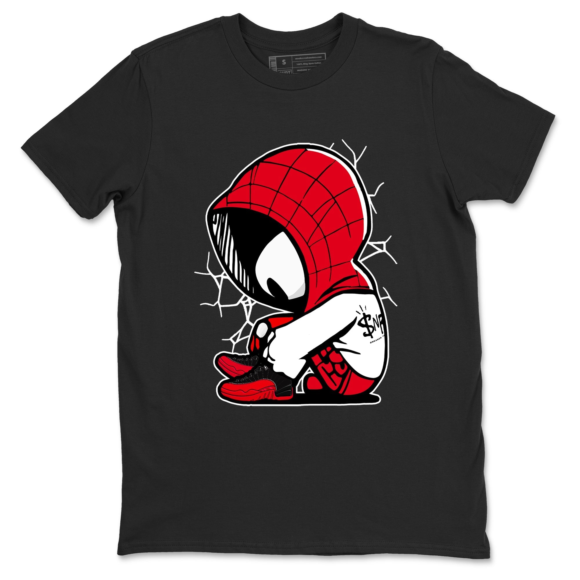 Baby Spider Sneaker Tees - Air Jordan 12 Flu Game