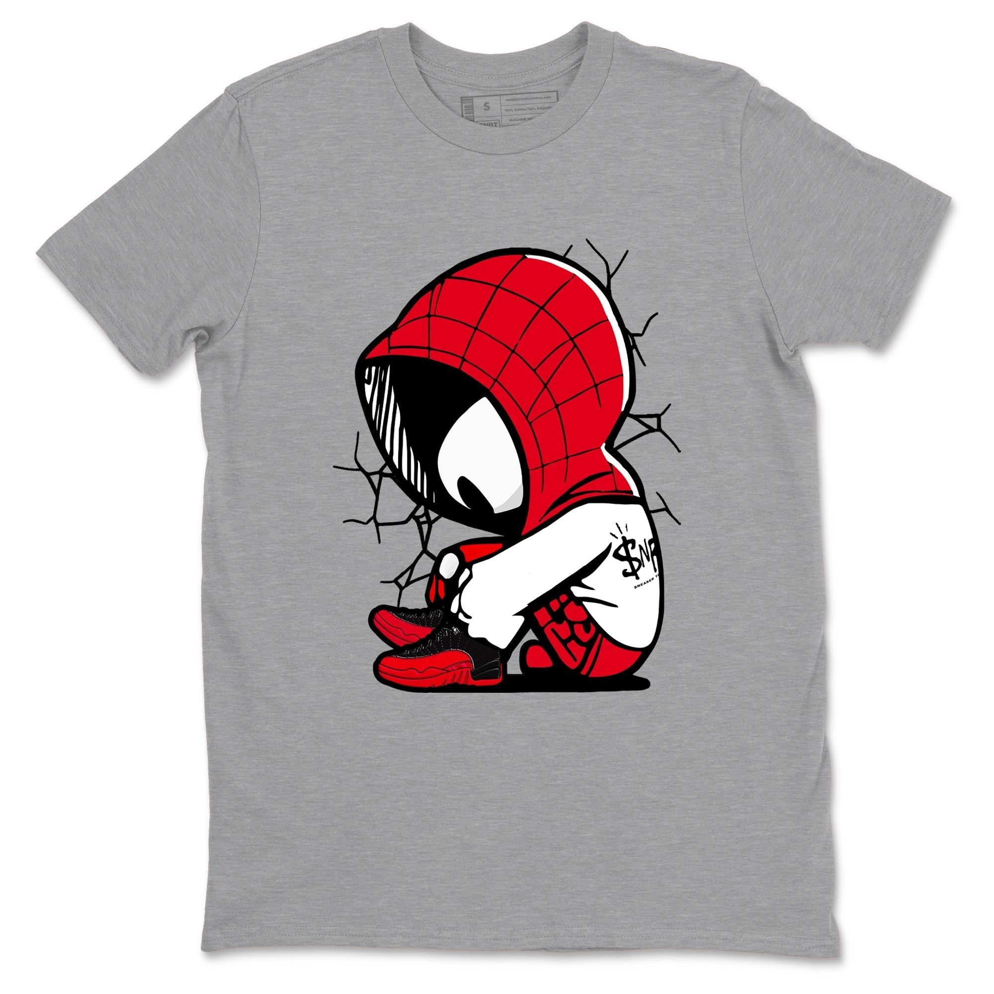 Baby Spider Sneaker Tees - Air Jordan 12 Flu Game