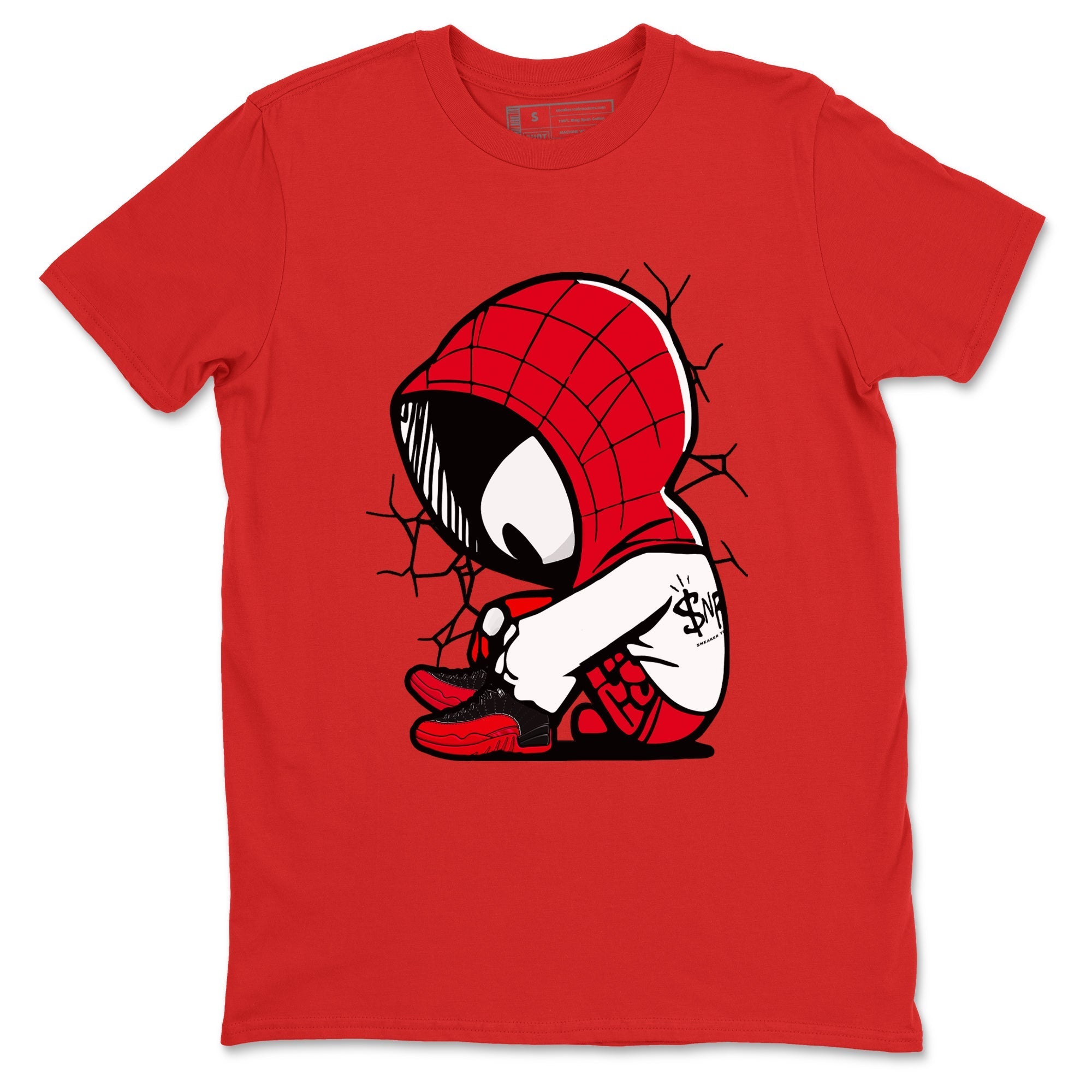 Baby Spider Sneaker Tees - Air Jordan 12 Flu Game