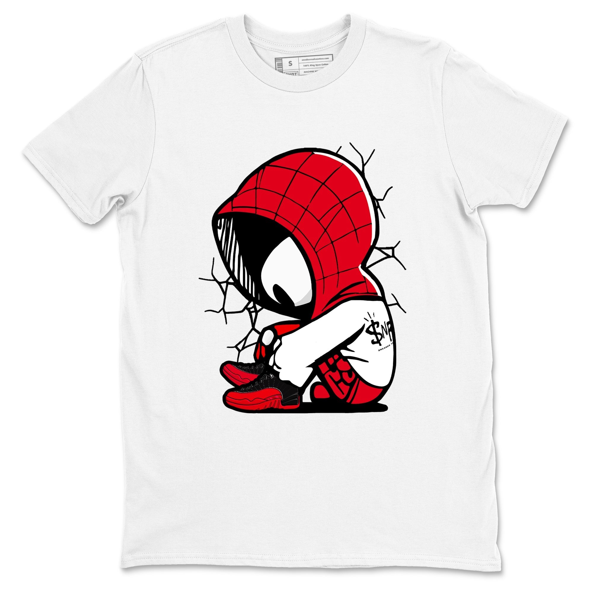 Baby Spider Sneaker Tees - Air Jordan 12 Flu Game