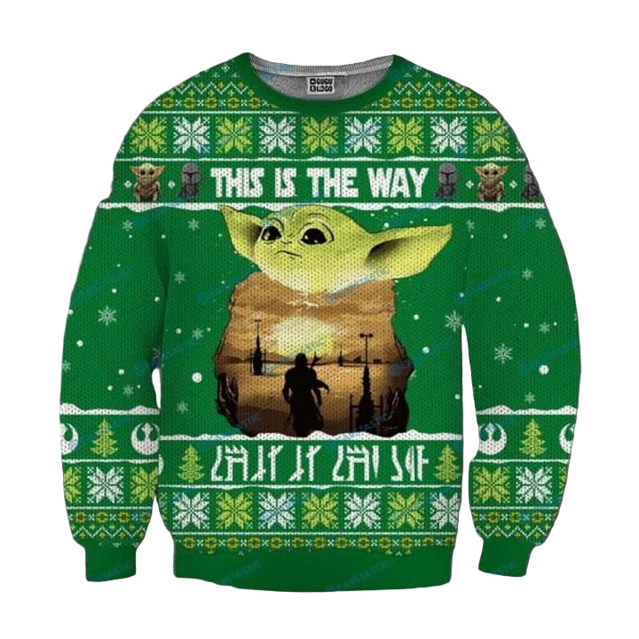 Baby Yoda This Is The Way Ugly Christmas Sweater ? Usalast