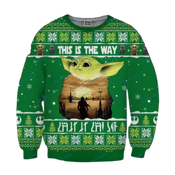 Baby Yoda This Is The Way Ugly Christmas Sweater ? Usalast