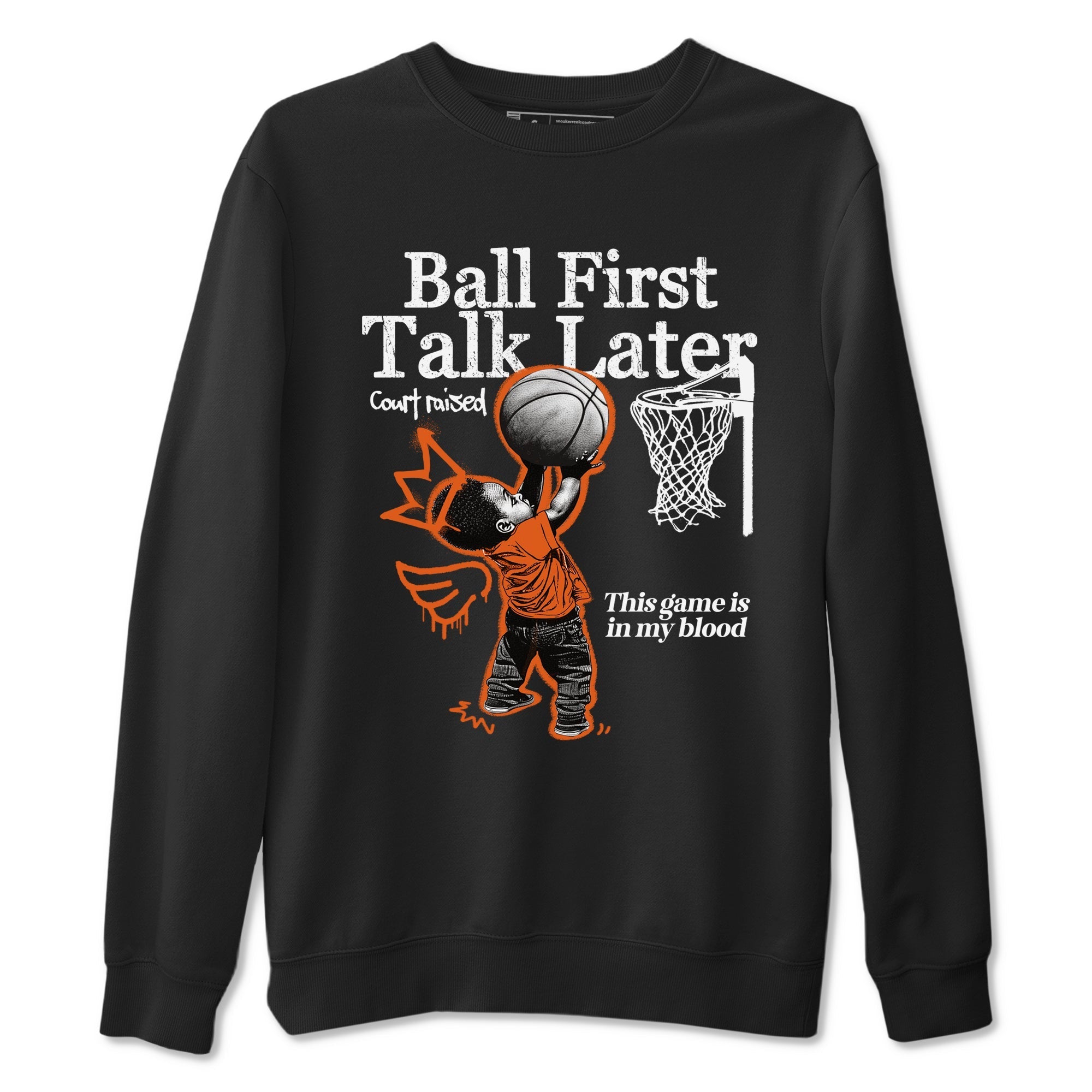 Ball First Talk Later Sneaker Tees - Air Jordan 1 Shattered Backboard