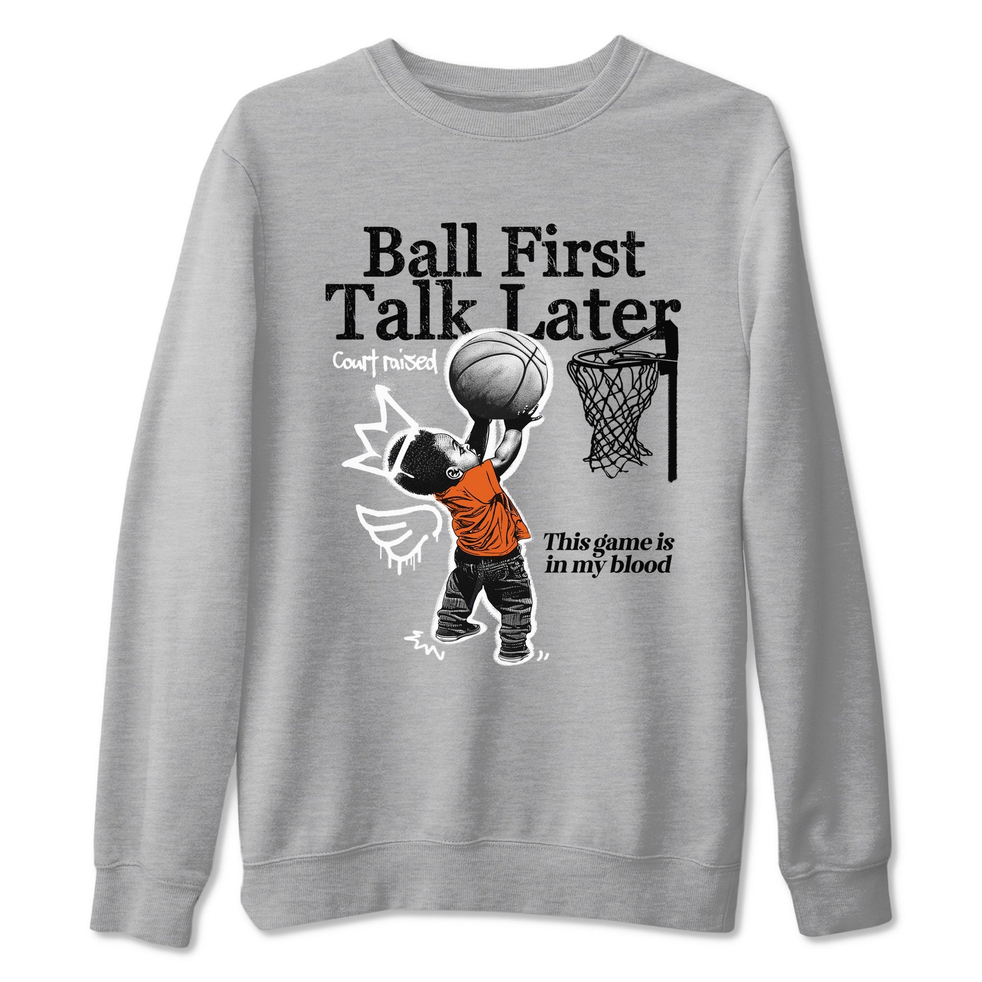 Ball First Talk Later Sneaker Tees - Air Jordan 1 Shattered Backboard