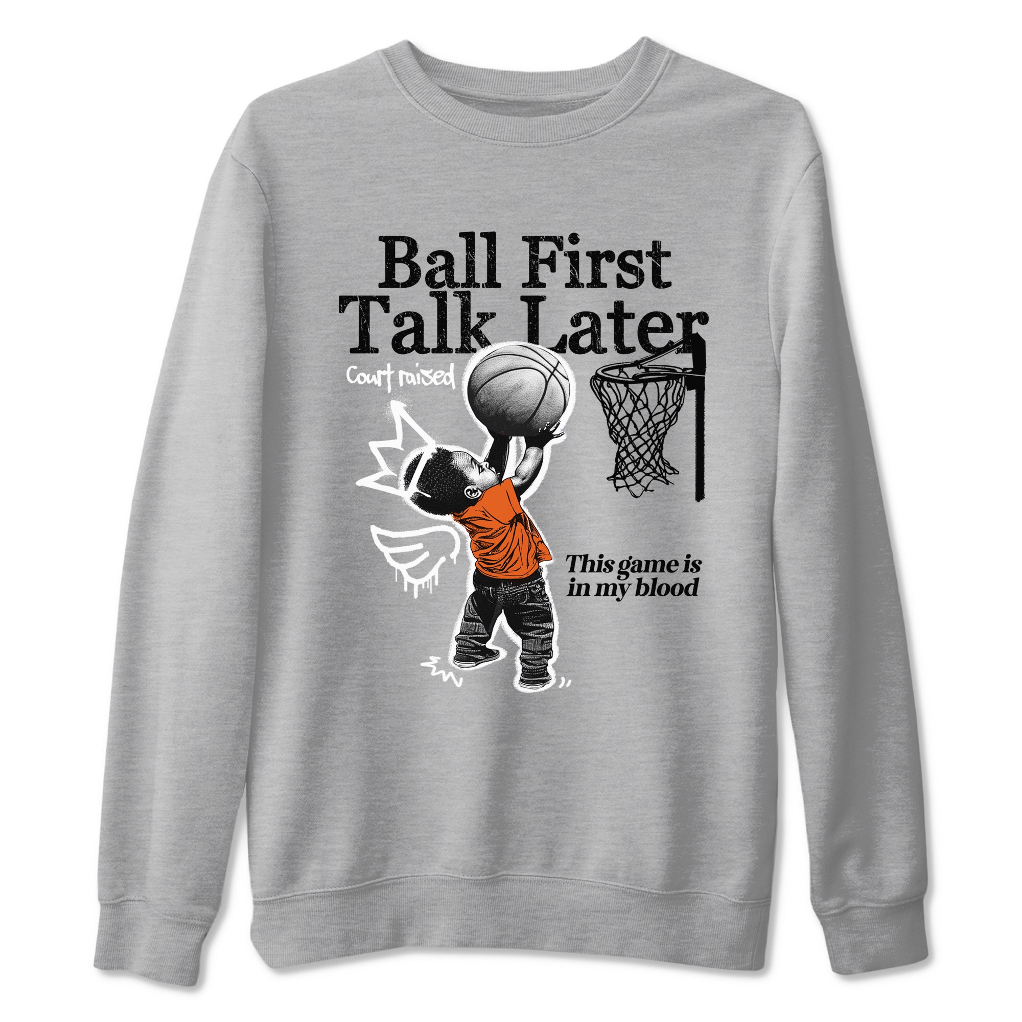 Ball First Talk Later Sneaker Tees - Air Jordan 1 Shattered Backboard