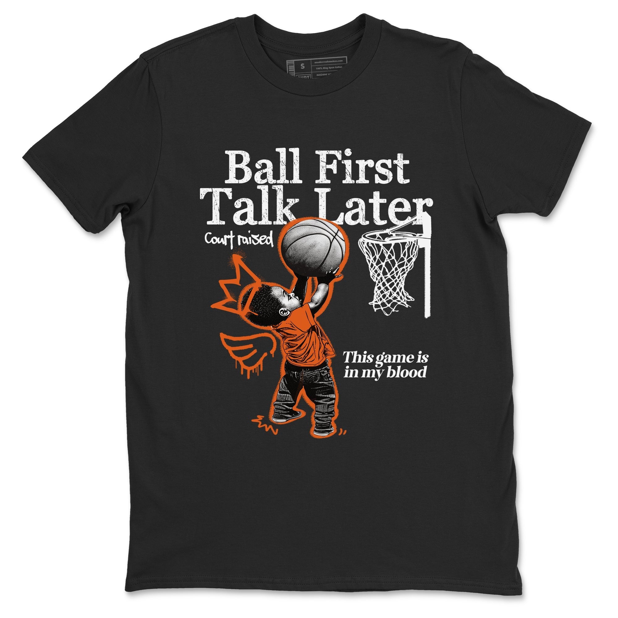 Ball First Talk Later Sneaker Tees - Air Jordan 1 Shattered Backboard