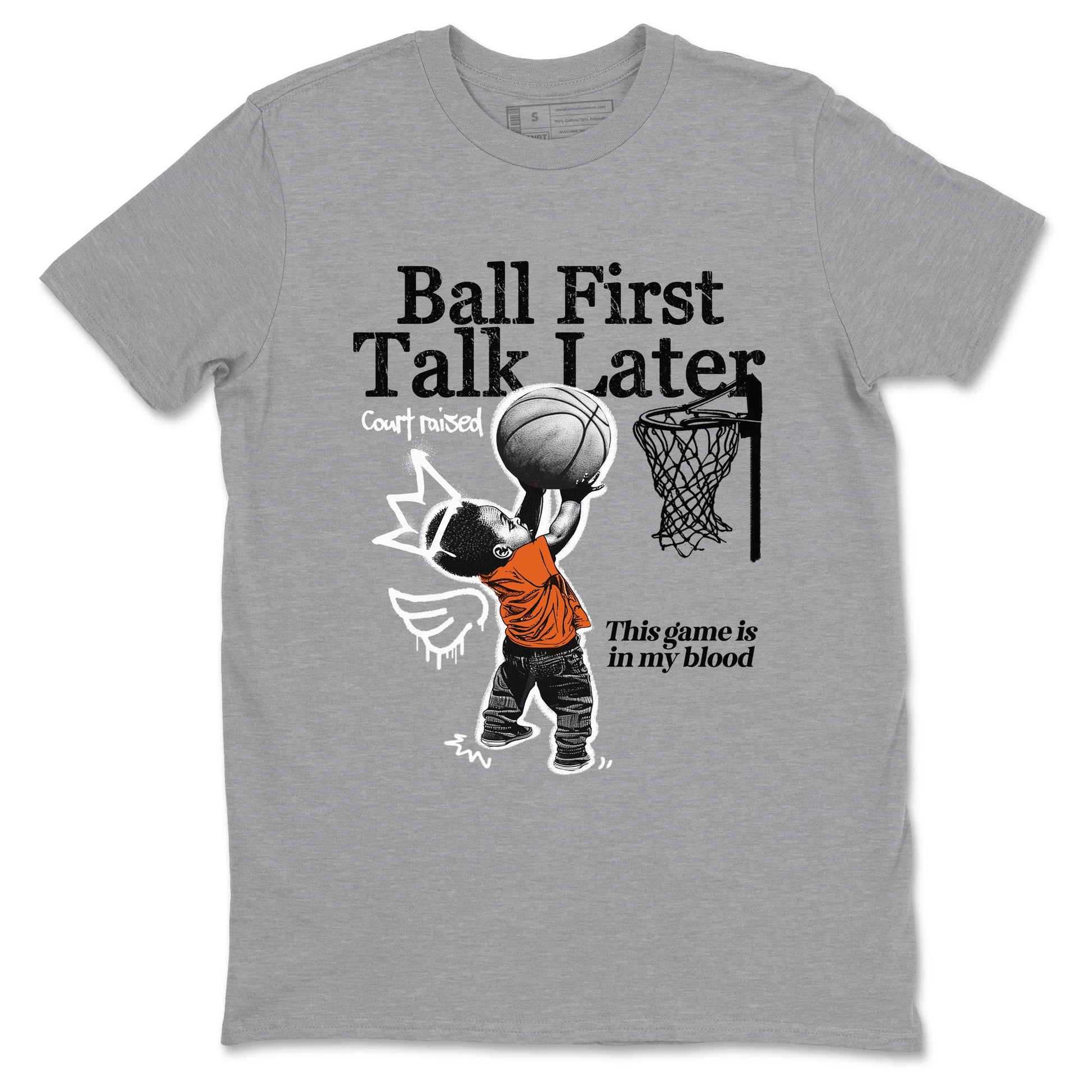 Ball First Talk Later Sneaker Tees - Air Jordan 1 Shattered Backboard