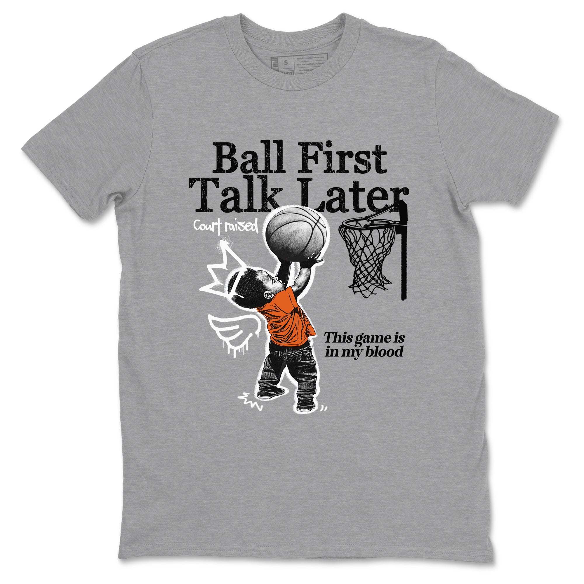 Ball First Talk Later Sneaker Tees - Air Jordan 1 Shattered Backboard