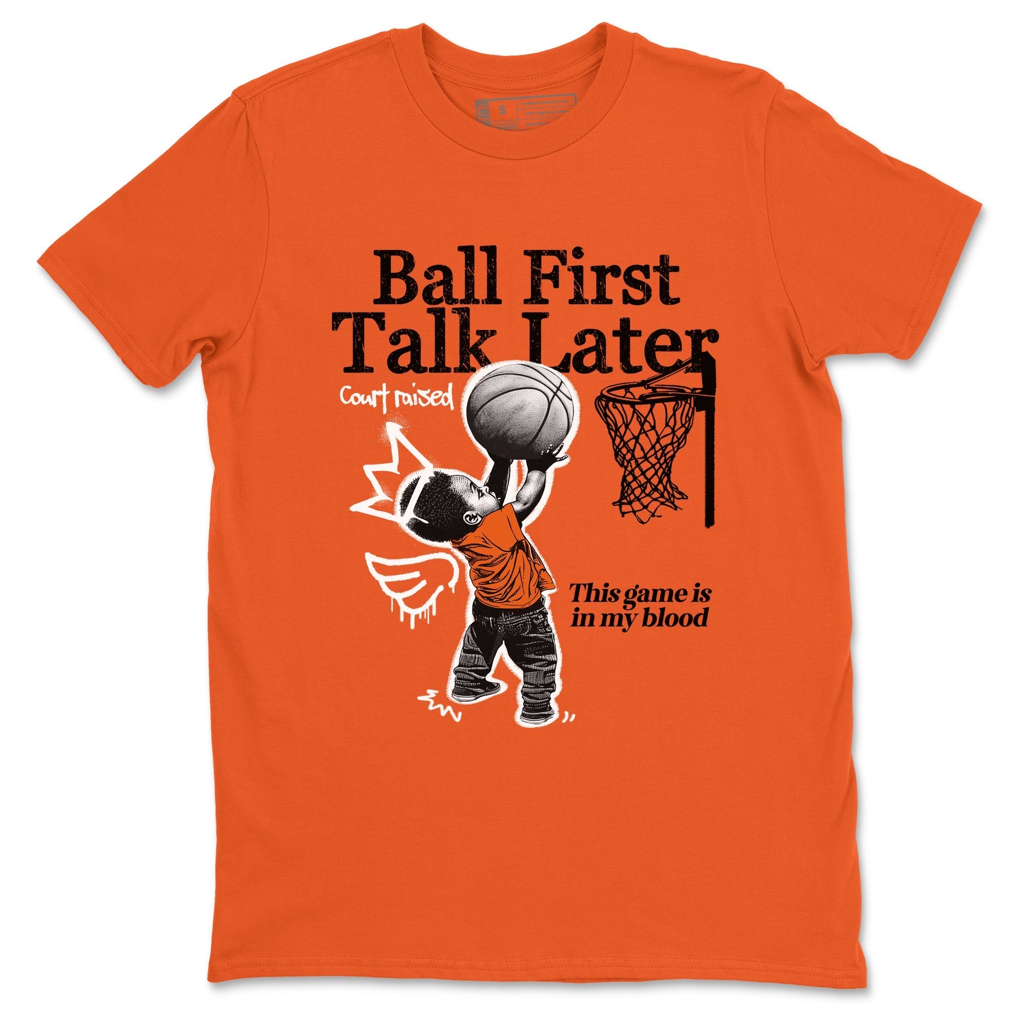 Ball First Talk Later Sneaker Tees - Air Jordan 1 Shattered Backboard