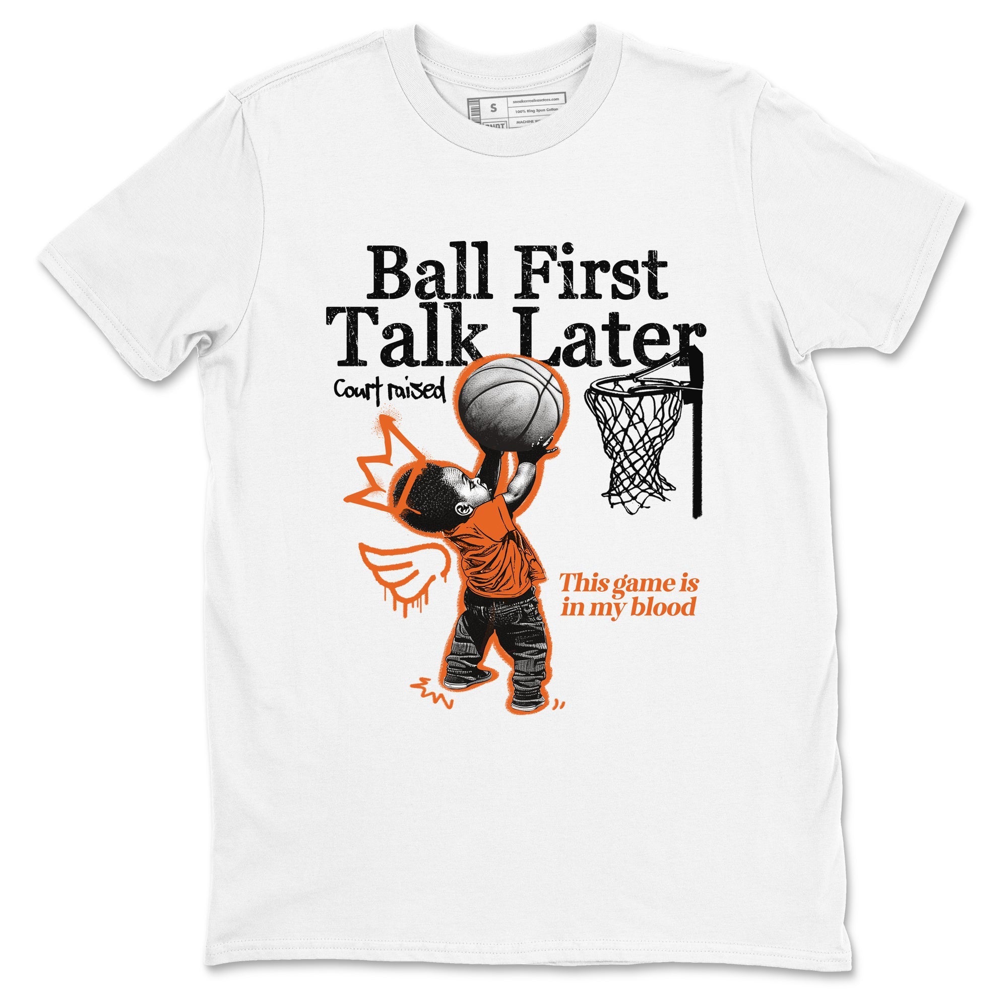 Ball First Talk Later Sneaker Tees - Air Jordan 1 Shattered Backboard