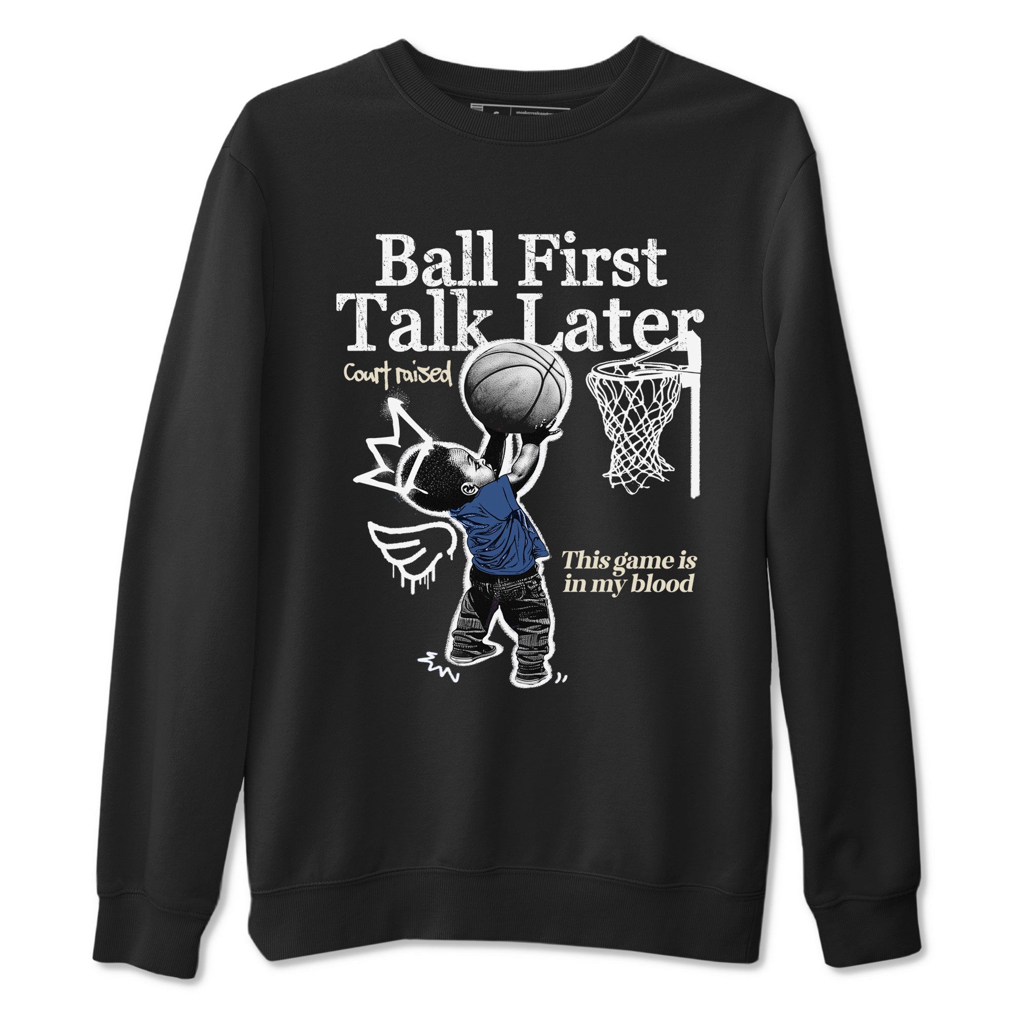 Ball First Talk Later Sneaker Tees - Air Jordan 3 A Ma Maniere x Diffused Blue