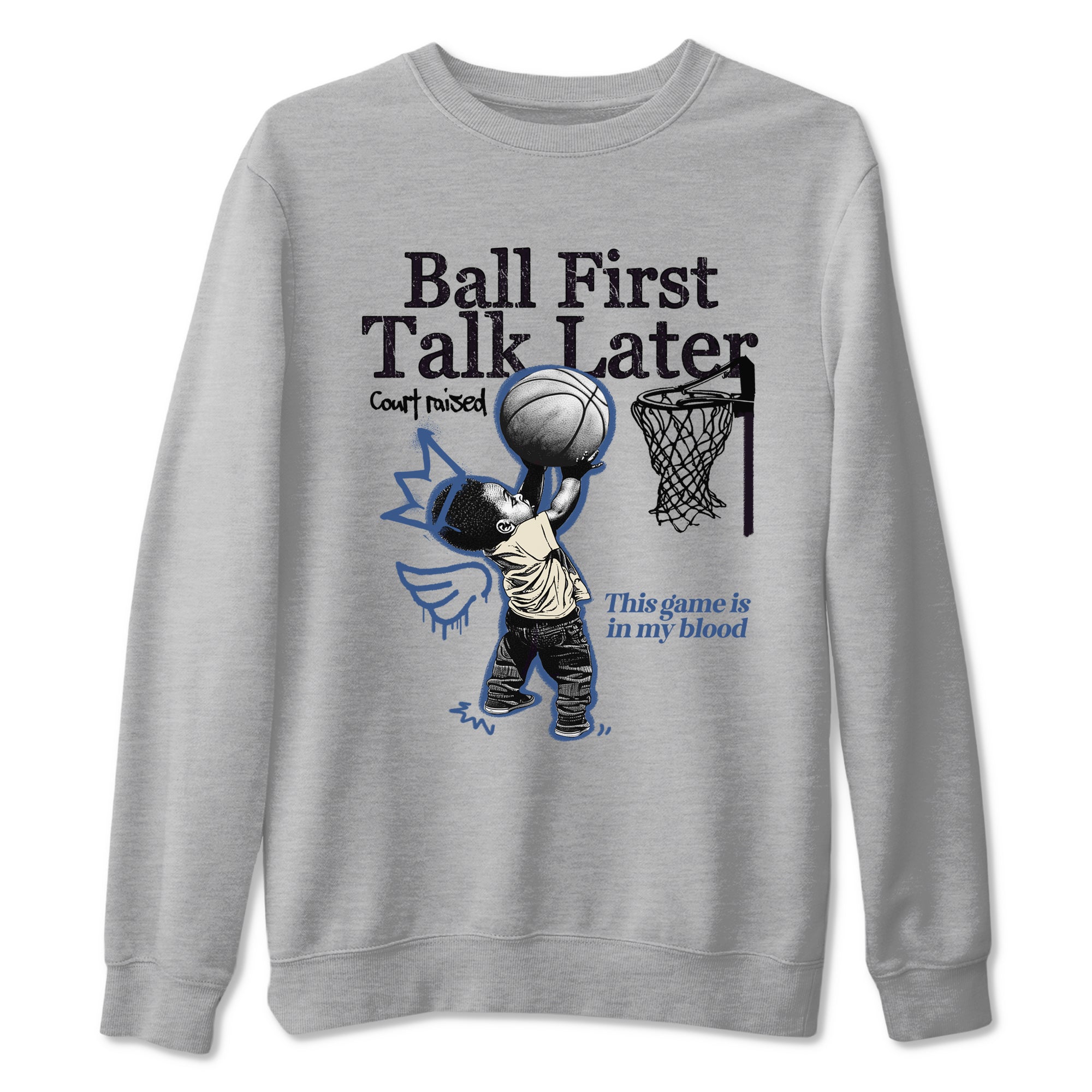 Ball First Talk Later Sneaker Tees - Air Jordan 3 A Ma Maniere x Diffused Blue