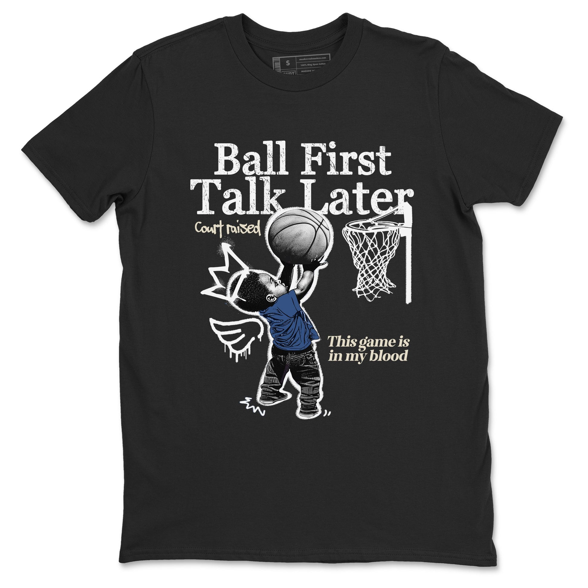 Ball First Talk Later Sneaker Tees - Air Jordan 3 A Ma Maniere x Diffused Blue